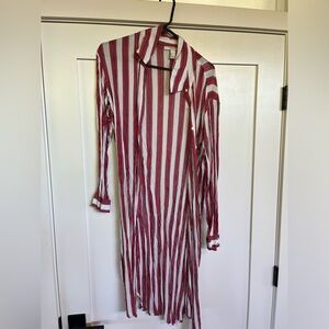 Striped kimono, worn twice